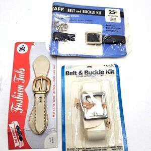 Vintage 1950s 1960s Belt And Buckle Kit Sewing Craft NOS DIY Sewing Notions